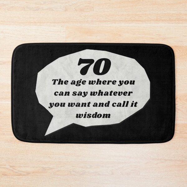 Item preview, Funny 70th Birthday Saying  designed and sold by StoneybrokeM.
