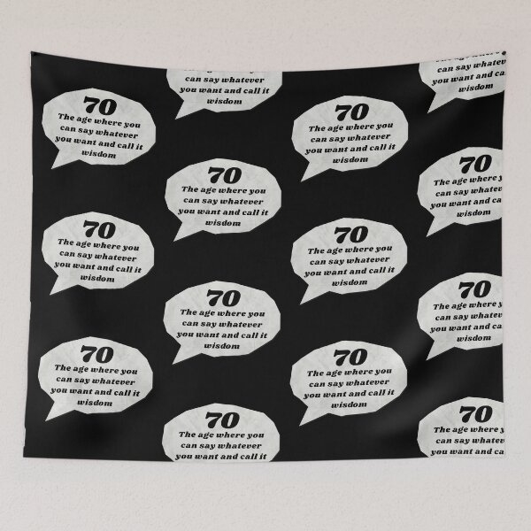 Item preview, Funny 70th Birthday Saying  designed and sold by StoneybrokeM.