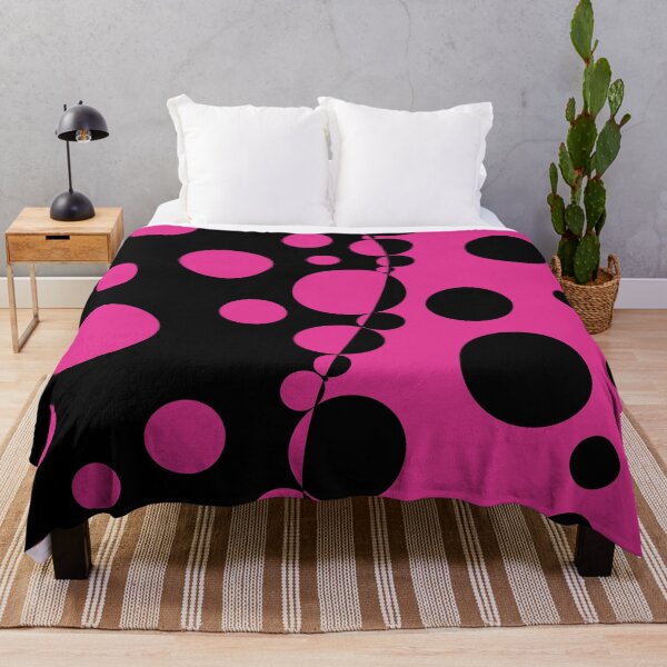 Item preview, Retro 60's, 70's, 80's Dot Pattern Pink and Black designed and sold by MellowCat.
