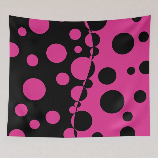 Item preview, Retro 60's, 70's, 80's Dot Pattern Pink and Black designed and sold by MellowCat.