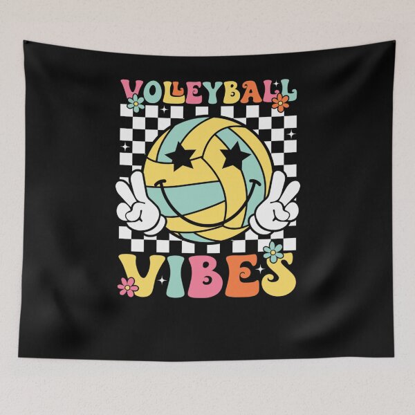 Item preview, Volleyball Vibes Volleyball Retro Game Day designed and sold by krystalRomanart.