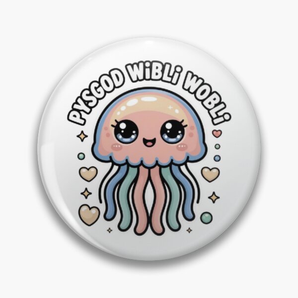 Item preview, Pysgod Wibli Wobli Jellyfish T-Shirt – Cute Pastel Kawaii Ocean Art Gift for Sea Life Lovers designed and sold by GemBob Creations.