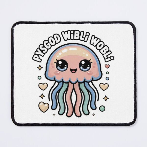 Item preview, Pysgod Wibli Wobli Jellyfish T-Shirt – Cute Pastel Kawaii Ocean Art Gift for Sea Life Lovers designed and sold by GemBob Creations.