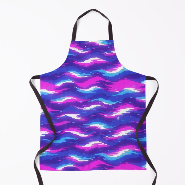 Item preview, Electric Waves: Retro Pixelated Pattern designed and sold by StickVerse by Owais.