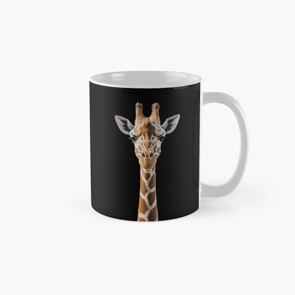 Item preview, Minimalist Giraffe Portrait - High-Resolution Wildlife designed and sold by DreamOnShirts.