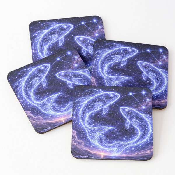 Item preview, Pisces Zodiac Lightning Fish – Electric Twin Constellation designed and sold by SpicyWind.