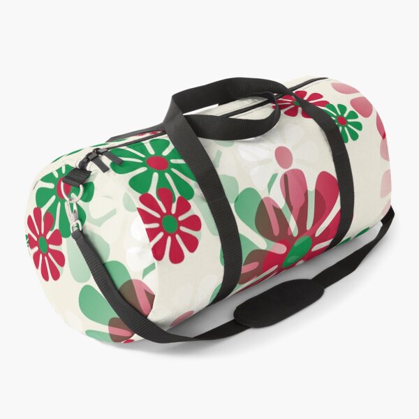 Item preview, 60's Retro Groovy Mod Christmas Flowers in Red, Green and White designed and sold by MellowCat.