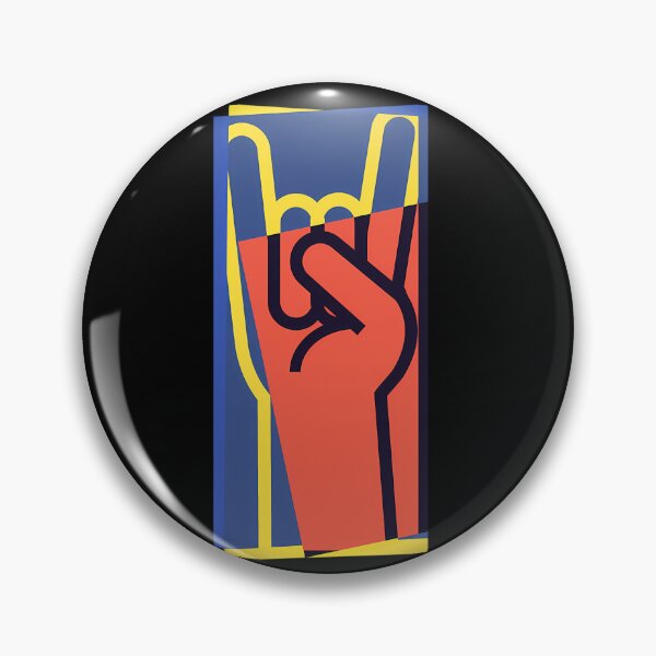 Item preview, Metal Hand Horns Pop Art  designed and sold by rivo1.