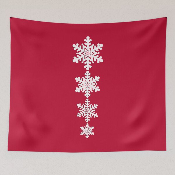 Item preview, Christmas Snowflakes in Red and White designed and sold by MellowCat.