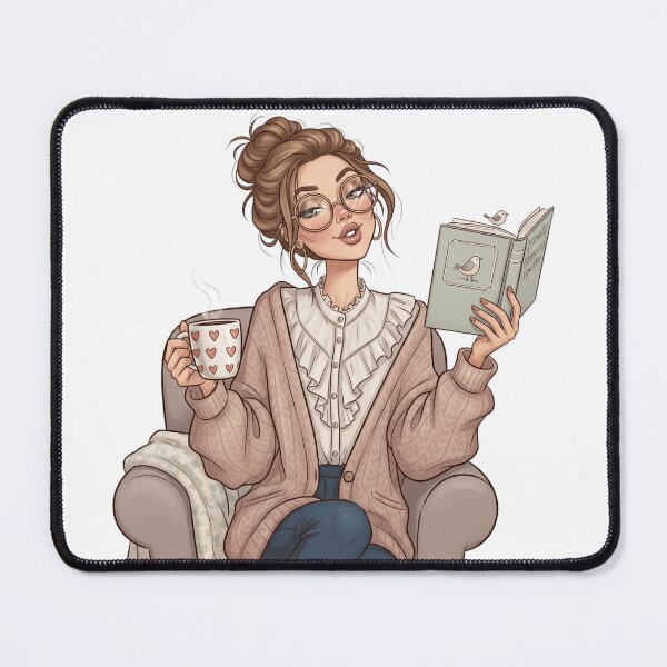 Item preview, Funny Book Illustration - Humorous Reading Aesthetic & Book Lover Gift designed and sold by Tw1nsAIArt.