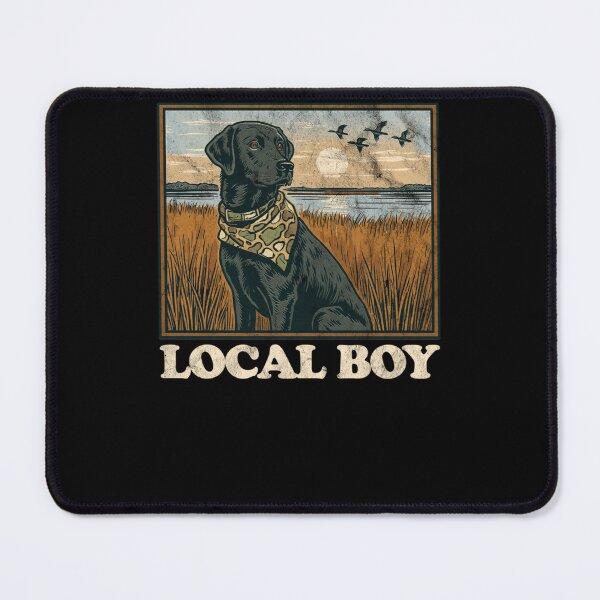 Item preview, Local Boy Black Lab Hunting Dog designed and sold by krystalRomanart.