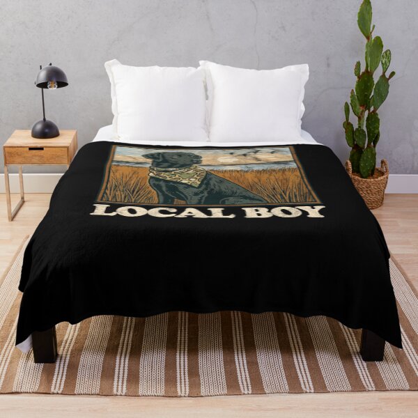 Item preview, Local Boy Black Lab Hunting Dog designed and sold by krystalRomanart.