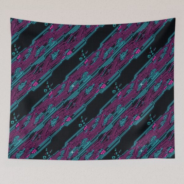 Item preview, Cyber Circuit: Futuristic Tech Pattern designed and sold by StickVerse by Owais.
