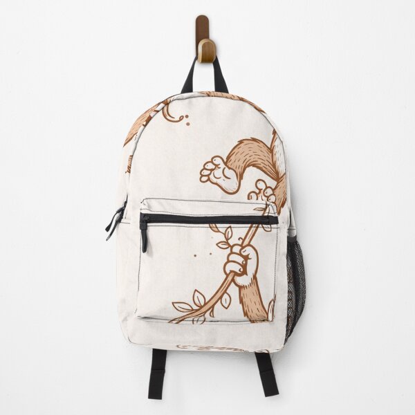 Item preview, Swinging Monkey – Modern Jungle Line Art designed and sold by DrizzyV.