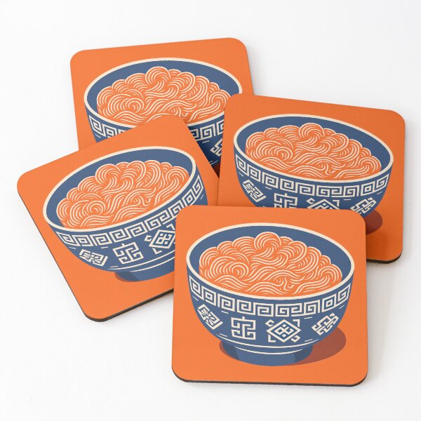 Item preview, Ramen Bowl Japanese Noodle Retro Illustration designed and sold by Kunst&Kontrast.