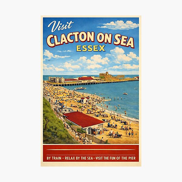 Item preview, Clacton on Sea West Beach & Pier 1960's  designed and sold by The Deco Bureau.