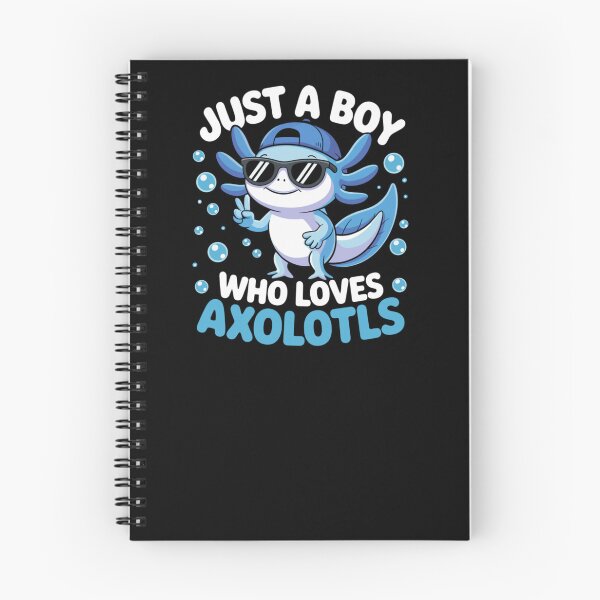 Item preview, Just A Boy Who Loves Axolotls designed and sold by krystalRomanart.