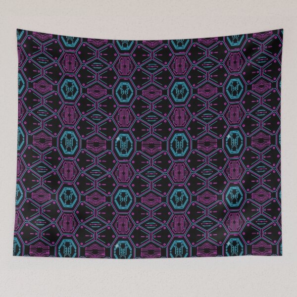 Item preview, Hexagonal Circuit: Futuristic Tech Design designed and sold by StickVerse by Owais.