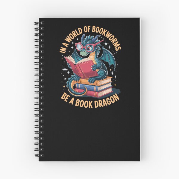 Item preview, In A World Of Bookworms Be A Book Dragon designed and sold by krystalRomanart.