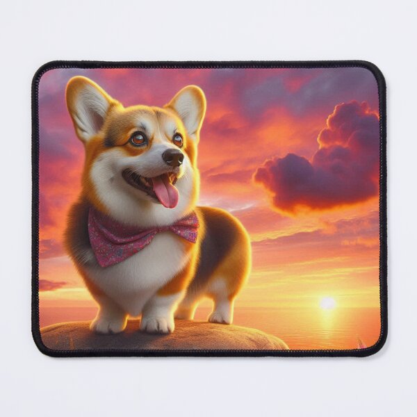 Item preview, pembroke welsh corgi sunset design designed and sold by Dogandesighn.