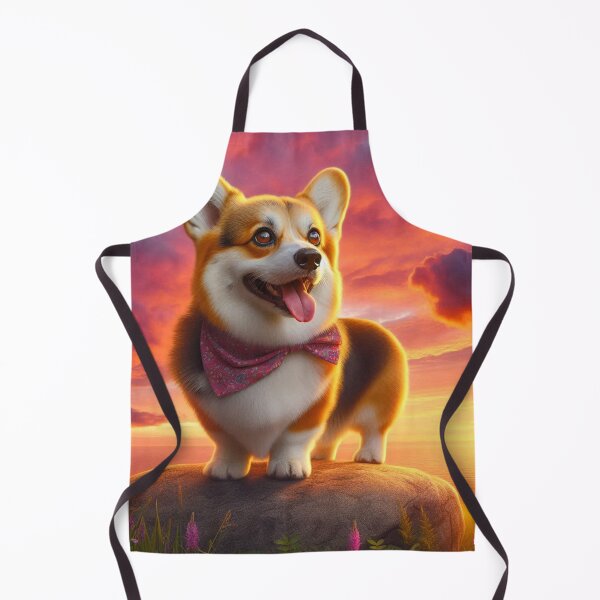 Item preview, pembroke welsh corgi sunset design designed and sold by Dogandesighn.