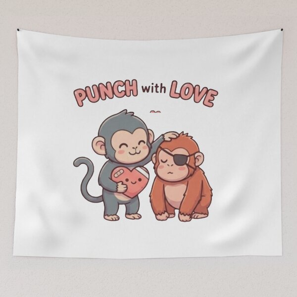 Item preview, punch monkey designed and sold by MandalasLovers.