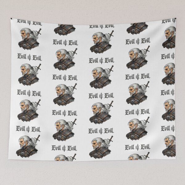 Item preview, Geralt de Rivia - El mal es el mal designed and sold by t-patterns.
