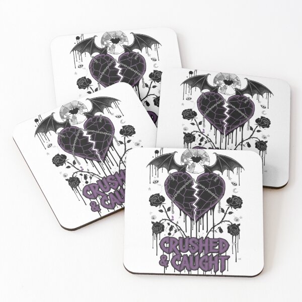 Item preview, Crushed and Caught Broken Heart Goth Aesthetic Design designed and sold by ElysianWardrobeCo.