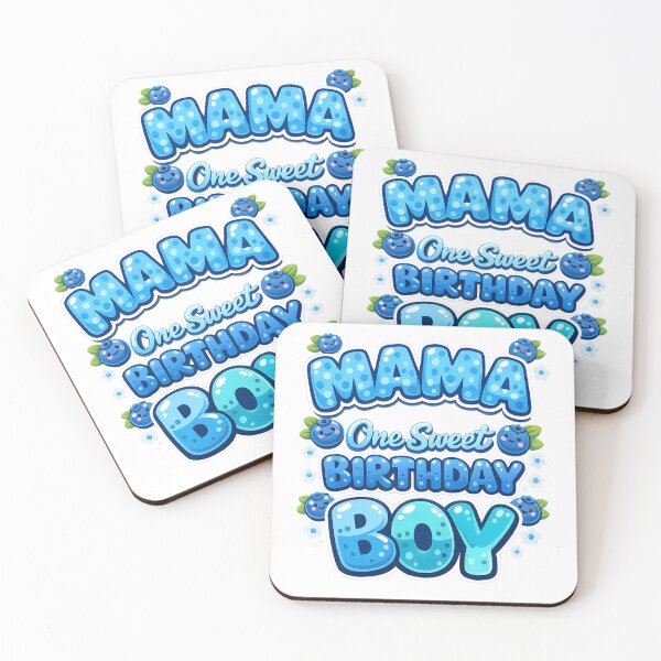 Item preview, Mama Of The One Sweet Birthday Boy – Blueberry First Birthday Design designed and sold by SweetManar.