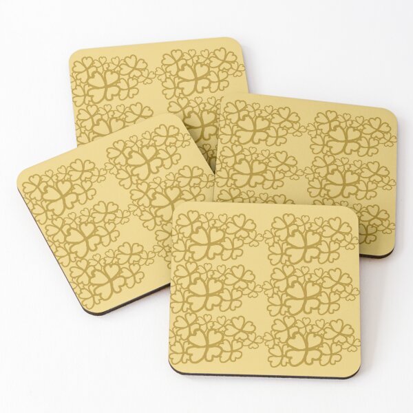 Item preview, Clover pattern in yellow designed and sold by CottageComfortsShoppe.