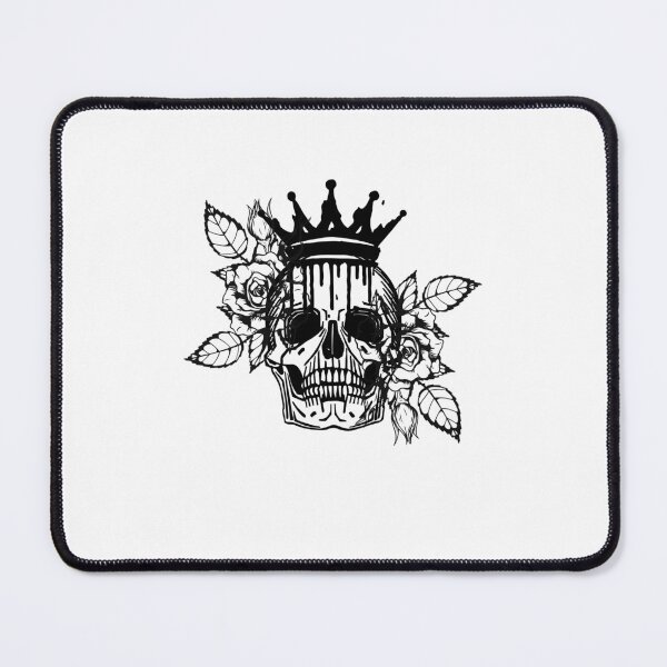 Item preview, Skull with Crown & Blood – Surrounded by Roses Gothic Design designed and sold by Creative.drop.