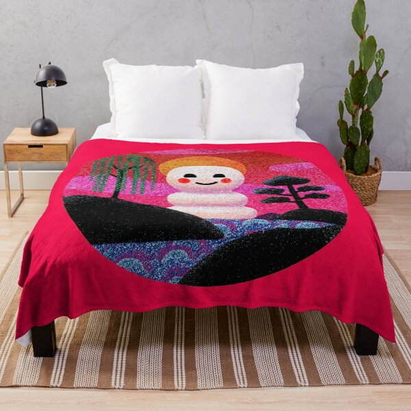 Item preview, Japanese Yukidaruma Snowman Rising Sun designed and sold by bubblegoth.