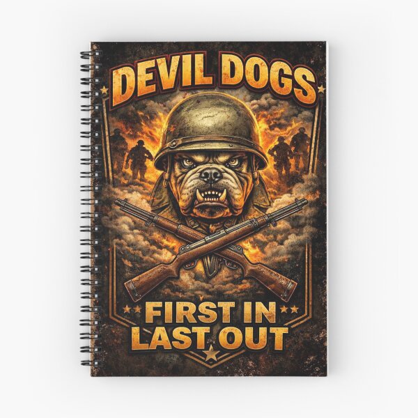 Item preview, Devil Dogs – First In, Last Out Battlefield Bulldog Emblem designed and sold by TKOprintdesigns.
