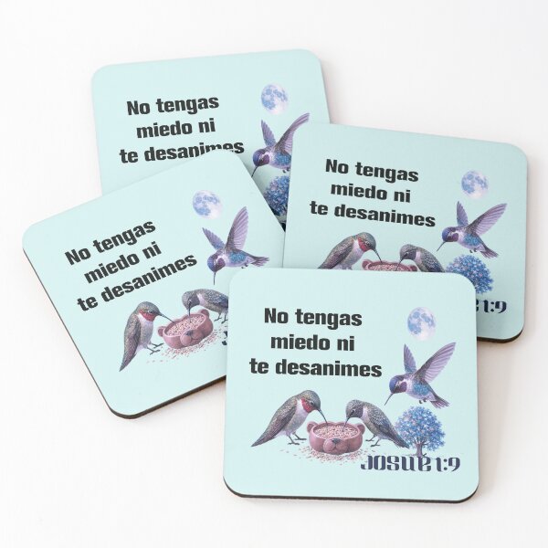 Item preview, Hummingbirds with Bible Verse Joshua One Nine designed and sold by the artedivino.