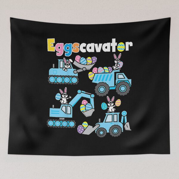 Item preview, Kids Eggscavator Easter Egg Hunt Construction Trucks Toddler Boys designed and sold by Goleon12.