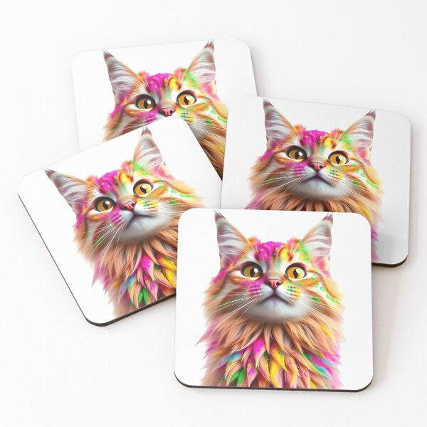 Item preview, Rainbow Holi Cat – Festival Spirit designed and sold by Teewave-Ashish.