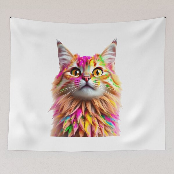 Item preview, Rainbow Holi Cat – Festival Spirit designed and sold by Teewave-Ashish.