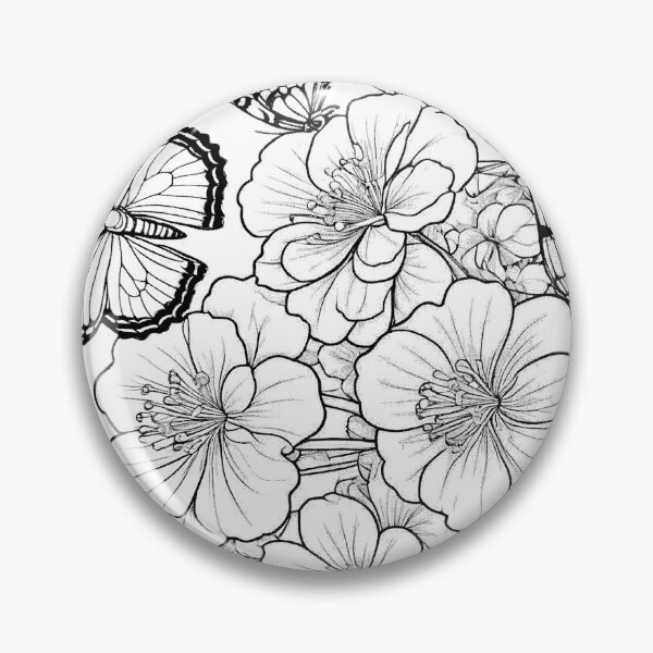 Item preview, Butterflies and Flowers designed and sold by ROSENDE ART HOUSE.