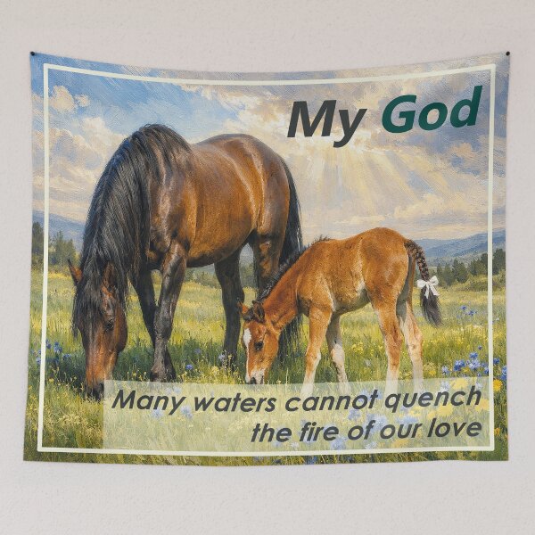 Item preview, Horses in Freedom: God's Eternal Love designed and sold by the artedivino.