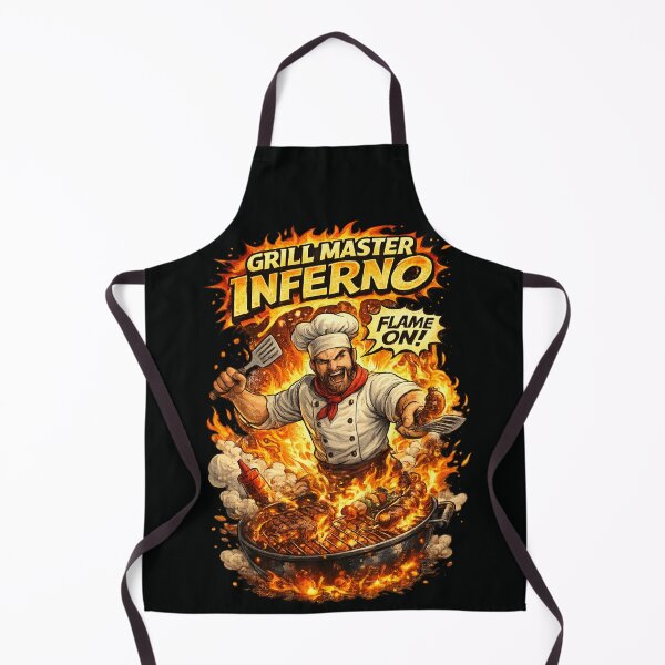 Item preview, Grill Master Inferno – Flame On BBQ Chef designed and sold by SidTastic .