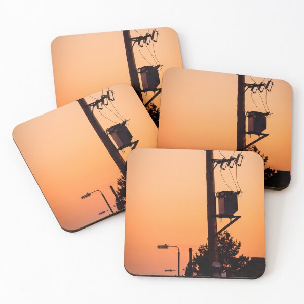 Item preview, Sunset Power Lines designed and sold by FOLK ART FUSION by heidiannemorris.