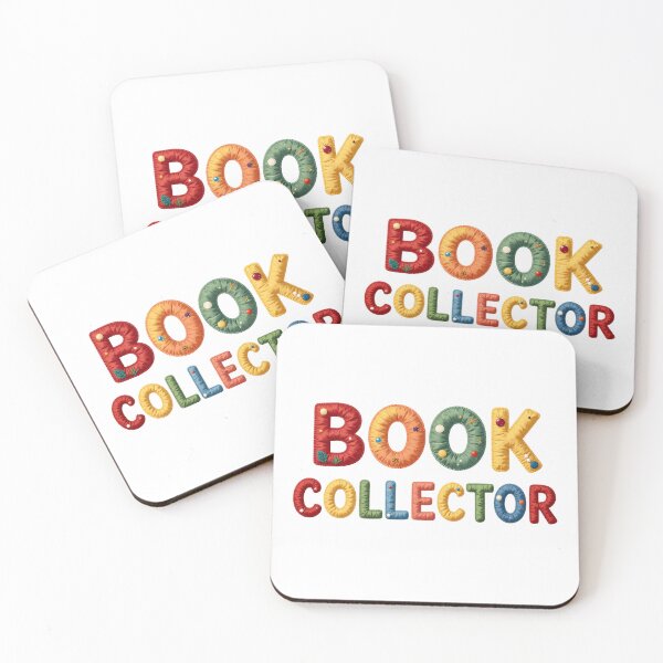 Item preview, BOOK COLLECTOR - IN COLORFUL FAUX LETTERING designed and sold by AlexOBrienArt.