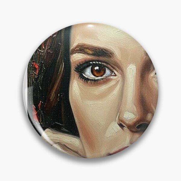 Item preview, The English Rose: Keira Knightley Botanical Impasto Portrait designed and sold by Art's Diner.