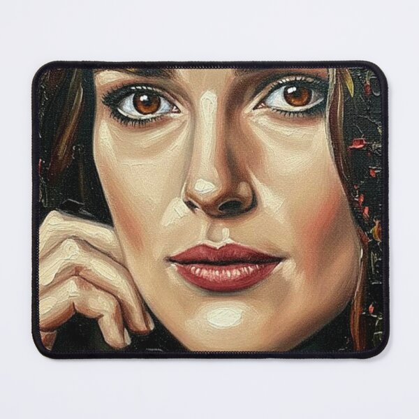 Item preview, The English Rose: Keira Knightley Botanical Impasto Portrait designed and sold by Art's Diner.