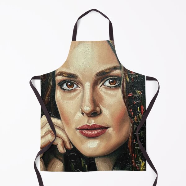 Item preview, The English Rose: Keira Knightley Botanical Impasto Portrait designed and sold by Art's Diner.