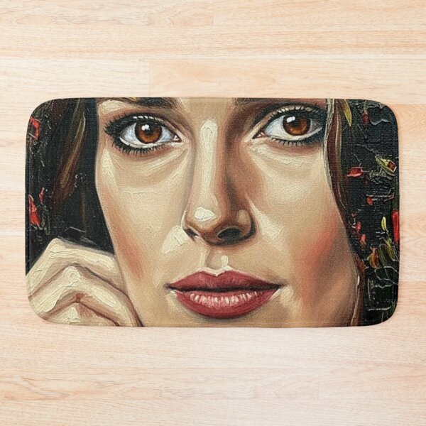 Item preview, The English Rose: Keira Knightley Botanical Impasto Portrait designed and sold by Art's Diner.