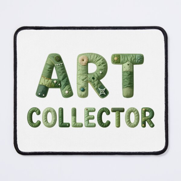 Item preview, ART COLLECTOR - IN GREEN FAUX LETTERING designed and sold by AlexOBrienArt.