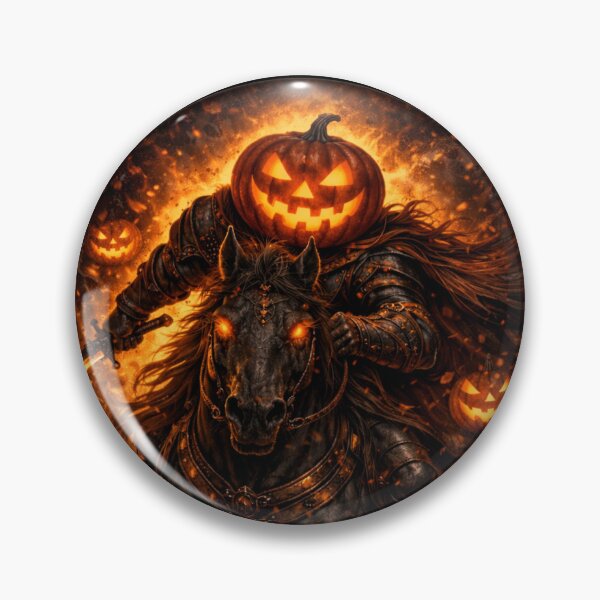 Item preview, Headless Horseman Hellfire Portal – Dark Fantasy Halloween Art designed and sold by TheHorsemanRidesAgain.