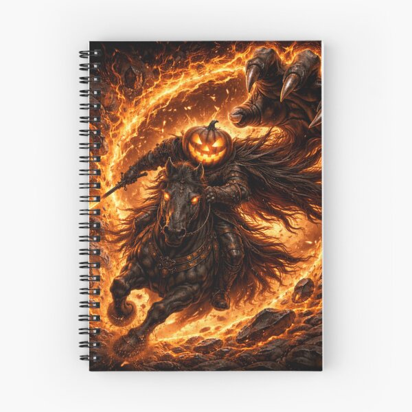 Item preview, Headless Horseman Hellfire Portal – Dark Fantasy Halloween Art designed and sold by TheHorsemanRidesAgain.