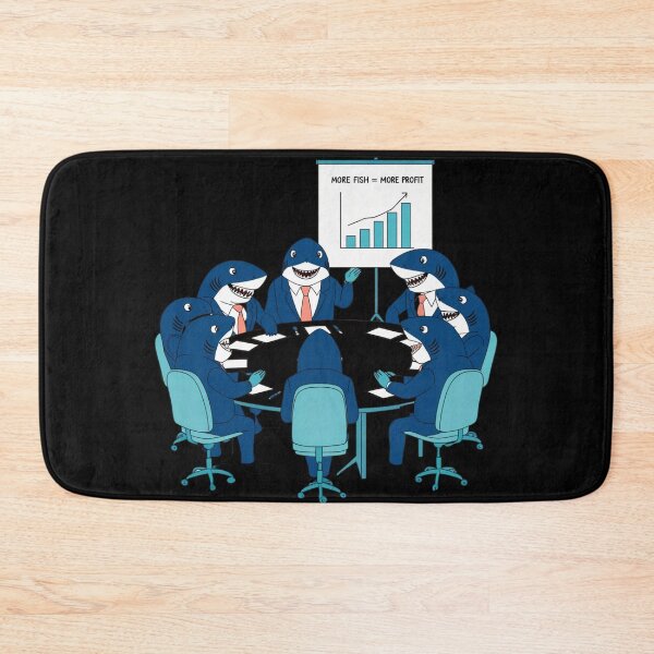 Item preview, Business Sharks Profit Meeting Cartoon designed and sold by PMTaurus.